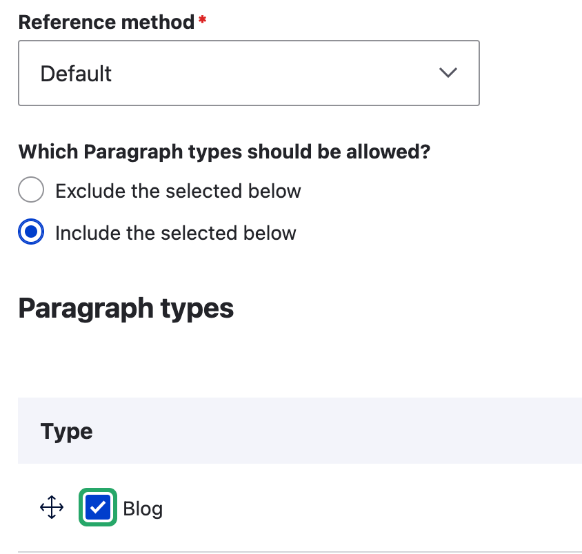 Drupal Paragraphs页面生成器的使用