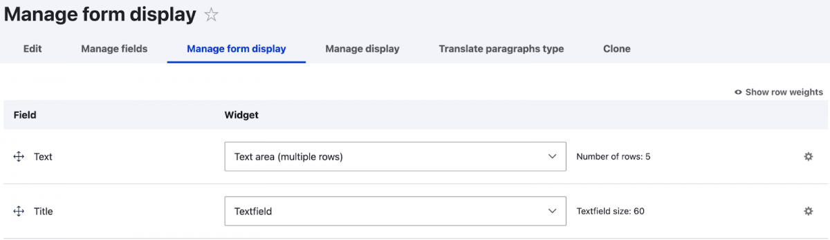 Drupal Paragraphs页面生成器的使用